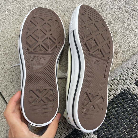 Pale Yellow Converse - Picture 3 of 9